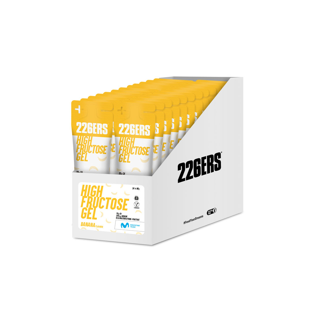 BOX - 24 HIGH FRUCTOSE GEL 80g