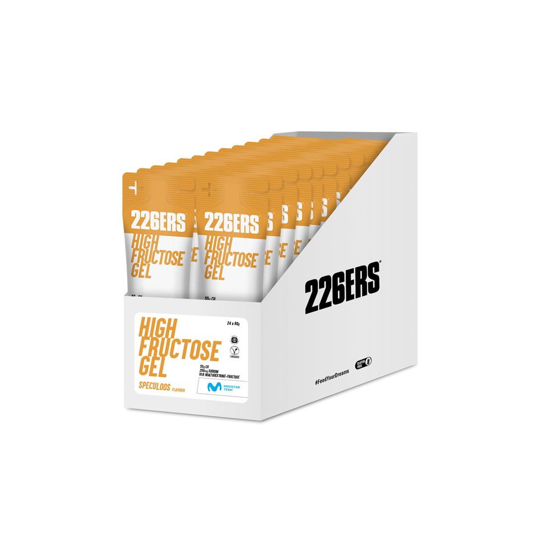 BOX - 24 HIGH FRUCTOSE GEL 80g